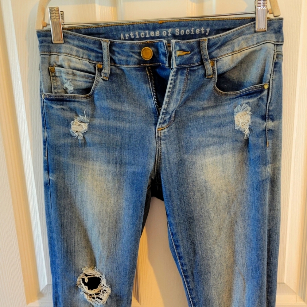 Articles Of Society Distressed Skinny Jeans
